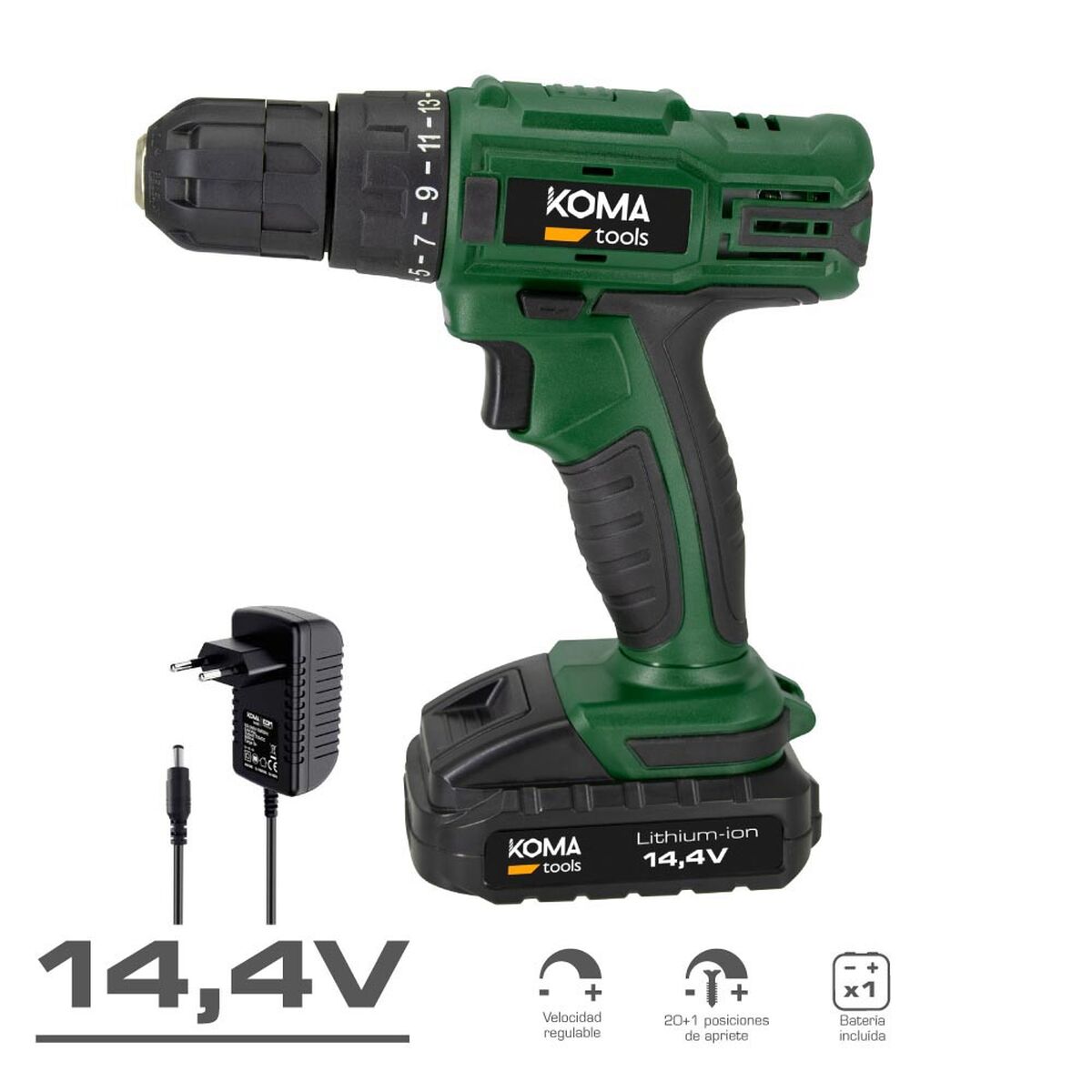 Τρυπάνι-βιδωτήρι Koma Tools 22 Nm